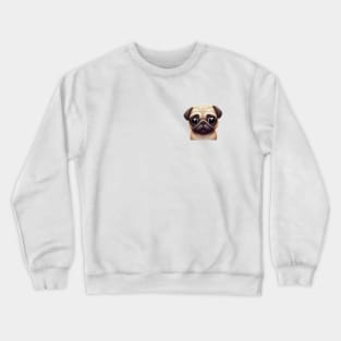 Small Version - Classic Pug Artwork Crewneck Sweatshirt